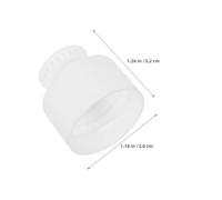 CLISPEED Lot de 100 Bouchons à Tirer en Plastique Blanc 28 MM Fermeture Hermétique Étanche Bouchons de Rechange pour Bouteilles Cosmétiques Adaptés pour Voyage et Usage Quotidien