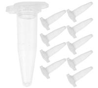 CLISPEED Lot de 1000 Tubes à Essai en Polypropylène de 5 Ml Bouchon Sécurisé Tubes à Centrifuger Transparents pour Manipulation d'Échantillons Biologiques
