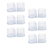 CLISPEED Lot de 12 Couvre-talons en Pvc Antidérapants pour Chaussures, Protège-talons Robustes Adaptés aux Surfaces Inégales, Usage Quotidien et Cérémonies