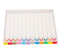 CLISPEED Lot de 12 feuilles d'intercalaires A4 avec 11 trous, en papier et en papier pour animaux de compagnie, onglets de classification colorés pour organiser des cahiers et des classeurs, convient