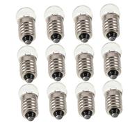 CLISPEED Lot de 12 Mini Ampoules LED à Culot à Vis pour Expériences Physiques Outil Pédagogique Eclairage Constant 2.5V 0.3A pour Lampes de Poche et Activités de Plein Air