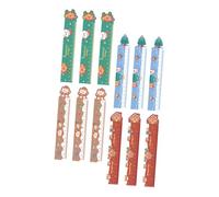 CLISPEED Lot de 12 Règles Magnétiques Flexibles à Motif de Noël Pliables et Résistantes à L'Usure Règle Portable pour Écoliers et Dessin Outil de Mesure pour École et Bureau