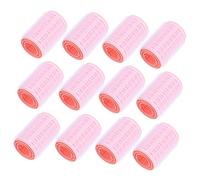 CLISPEED Lot De 12 Rouleaux Auto-agrippants Pour Boucler Cheveux, Taille Petite, Couleur Rose, Outils De Coiffure Légers Et Solides, Pour Femmes Et Filles, Usage Maison Et Voyage