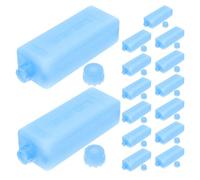 CLISPEED Lot de 15 Blocs Réfrigérants Réutilisables pour Ventilateur de Climatiseur Mini Format Portable, Poche à Glace Vide en Plastique Alimentaire, pour Camping, Paquet Isothermes