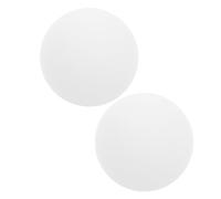 CLISPEED Lot de 2 Abat-jours Ronds en Verre Dépoli Blanc Laiteux 80 Mm Culot à Vis G9, Globes Suspendus de Remplacement pour Lampes Suspendues, Diffuseur Anti-reflets pour Éclairage