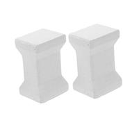 CLISPEED Lot De 2 Accessoires De Poterie Réutilisables Support De Cuisson Pour Four Abri De Four Électrique Accessoires De Poterie Abri De Four Fours En Mullite Blanche