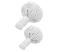 CLISPEED Lot de 2 balles de massage à base de plantes en coton blanc pour pieds et dos avec thérapie chaude confort et soulagement musculaire précis, pour la maison et le bureau