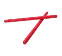 CLISPEED Lot de 2 Bâtons de Musique Rythmique Lummi en Bois Rouge, Instrument de Percussion pour Garçon et Filles, Accessoires Éducatifs Montessori, Musical Précoce pour Éveil