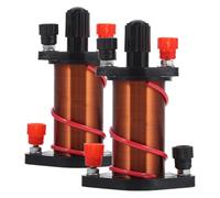 CLISPEED Lot de 2 bobines expérimentales en cuivre pour enseignement de la physique, bobines à induction légères avec design facile à ranger, pour écoles et laboratoires, démonstration de physique