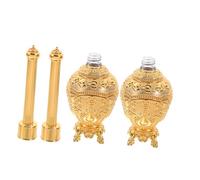 CLISPEED Lot De 2 Bouteilles d'eau Bénite Vides pour Église Décoratives pour Festival Européen Dorées