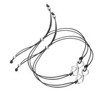 CLISPEED Lot de 2 Bracelets Mère Fille en Acier Inoxydable Réglables Breloque Cœur, Bijoux pour Fille, Présent Fête des Mères et Rentrée Scolaire, Taille Unique, Présent Symbolique