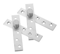 CLISPEED Lot de 2 Charnières Pivotantes de Porte en Acier Inoxydable 360° Rotation Charnières Dissimulées Centrales Moyennes pour Portes en Bois et Aluminium Quincaillerie Robuste et