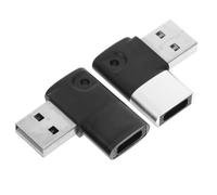 CLISPEED Lot de 2 convertisseurs coudés USB type C vers USB 3.0 avec connexion à angle droit de 90 degrés et protection des fils, alliage d'aluminium et matériau TPE, chargement et données en forme de