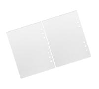 CLISPEED Lot de 2 Couvertures Acryliques A6 Dépoli pour Classeur 6 Anneaux, Protection Résistante aux Rayures pour Agenda et Cahier, Couverture Rigide Transparente pour Usage