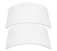 CLISPEED Lot de 2 Écrans Faciaux de Sécurité en Verre Organique 3 Mm, Visière de Protection Transparente pour Sablage, Ponçage Industriel et Découpe, Écran de Capot Léger et Résistant