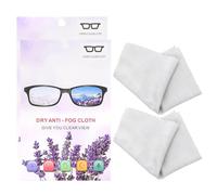 CLISPEED Lot de 2 Lingettes Anti-Buée Réutilisables pour Lunettes et Écrans Chiffons Microfibres Portables Nettoyage des Verres Téléphones Portables Tablettes et Appareils Optiques