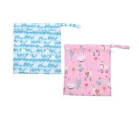 CLISPEED Lot De 2 Paquets Réutilisables, 29 x 20 Cm, Imperméables, Rangement pour Articles De Toilette Et Couches, Motifs Variés, pour Mamans en Déplacement