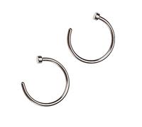 CLISPEED Lot De 2 Piercings De Nez En Titane Pour Femme Anneau De Nez Hélix Rose