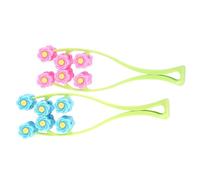 CLISPEED Lot de 2 rouleaux de massage facial pour le visage et le cou, matériau PP réutilisable avec roue pour la circulation sanguine, pour une utilisation à la maison à l'extérieur, outil de massage