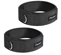 CLISPEED Lot de 2 Sangles de Fitness Cuisse rembourré Anneau en D Chevilles resserrées pour Gym entraînement câble Machines résistance équipement d'entraînement