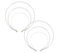 CLISPEED Lot de 2 Serrage-têtes Halo en Fer Doré et Argenté, Bandeaux de Mariée à Trois Couches, Accessoires de Déesse pour Cosplay et Costumes Hanfu, Coiffe D'halloween Élégante