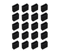 CLISPEED Lot de 20 cache-câbles USB mâles en silicone - Forme simple - Noir - Facile à retirer - Empêche les rayures - Pour ligne de chargement et lecteur de cartes