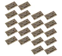 CLISPEED Lot de 20 Charnières Pliantes pour Paravent 54X47 MM en Acier Laminé à Froid Couleur Vert Antique Charnières Doubles Action pour Portes et Meubles Pliables de Style Rétro