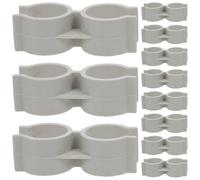 CLISPEED Lot de 20 clips de fixation pour balai à double mât - Diamètre intérieur : 25 mm - Beige - Pour le nettoyage de la maison