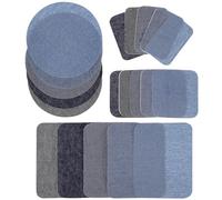 CLISPEED Lot de 20 Écussons Thermocollants pour Jeans et Vêtements Patchs de Réparation pour Trous Tissu Résistant à L’Usure Autocollants Thermocollants Multifonctions pour Pantalons