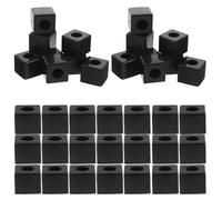 CLISPEED Lot de 20 Porte-Craies Carrés Noirs pour Queue de Billard Boîte Compacte en Plastique 25 CM Accessoire Portable pour Snooker Billard et Événements Festifs