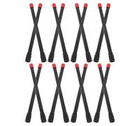 CLISPEED Lot de 20 Rallonges de Valve de Pneu en Plastique 150mm Noir, Prolongateurs de Gonflage Universels pour Voitures, Motos, Camions et Camping-cars, Outil Pratique pour Gonfleur