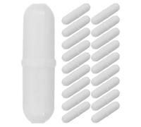 CLISPEED Lot de 25 Barres D'agitation Magnétiques Ptfe 3x6mm X 25mm, Agitateur Magnétique Solide pour Laboratoire, Mélangeur Liquide Précis sur Plaque Chauffante Électrique, Réutilisable