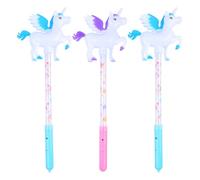 CLISPEED Lot de 3 Baguettes Magiques Licorne LED Lumineuses, Accessoires de Fête Colorés Aléatoires, Bâtonnets Lumineux pour Anniversaire et Décoration de Soirée Couleur Couleur Aléatoire