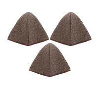 CLISPEED Lot de 3 Bonnets de Sauna en Feutre de Laine Épais Couleur Brun Foncé Bonnet à Dôme Haut Isolant et Respirant pour Hommes et Femmes Adapté Hammam Spa Protection Thermique