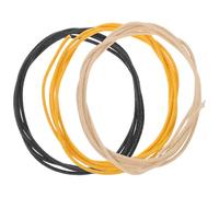 CLISPEED Lot de 3 Câbles de Micro pour Guitare Électrique Fils de Soudure Professionnels 3 Couleurs Faisceau de Câbles Internes pour Accessoires de Guitare Kit de Réparation Fiable et