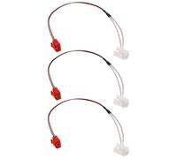 CLISPEED Lot de 3 Capteurs de Température Ntc50K 2 Fils pour Chauffage de Stationnement Boîtier en Céramique Marron Connecteur Carré de Remplacement pour Chauffage Diesel