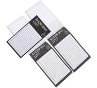 CLISPEED Lot de 3 carnets magnétiques pour liste de courses avec assez de feuilles détachables et facile à écrire sur du papier, planificateur de courses quotidien portable pour une planification