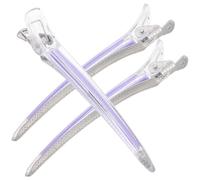 CLISPEED Lot de 3 Pinces à Cheveux pour Femmes en Acrylique Plastique et Aluminium, Clips Antidérapants sans Trace, Accessoires Coiffure pour Coiffage Quotidien et Séparation des Cheveux