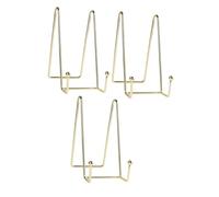 CLISPEED Lot de 3 Supports en Fer Doré Grand Format pour Cadres Photo Présentoirs de Table Polyvalents pour Œuvres d'Art Livres et Assiettes Stable et Adapté à la Maison Bureau et