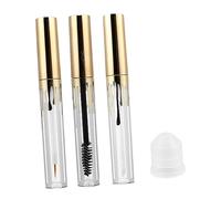 CLISPEED Lot De 3 Tubes Mascara Et Brillant à Lèvres Vides 4ml Plastique Transparent Réutilisable Diy Voyage Contenant Cosmétiques