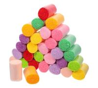 CLISPEED Lot de 30 Fils Acryliques Colorés pour Crochet et Tricot Fil Doux Prédécoupé Multicolore pour Tapis Coussins et Créations Artisanales DIY