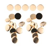 CLISPEED Lot de 30 Gros Boutons Métalliques Ronds Vintage 25Mm en Alliage de Zinc Doré pour Couture Blazers Manteaux et Vestes Boutons Décoratifs Robustes pour Vêtements d'Extérieur