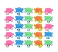 CLISPEED Lot de 36 Set de Gommes de Tortue Petites Gommes Miniatures pour Garçon et Filles et Élèves en Caoutchouc Non Toxique pour L’École Les Devoirs Récompenses Scolaires