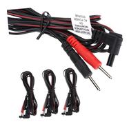 CLISPEED Lot De 4 Câbles Conducteurs Pour Appareils De Connecteurs à Broches De 2 Mm Fils Conducteurs De Remplacement Câbles Stables Et Fiables Utilisation Massage Pour Et Particuliers