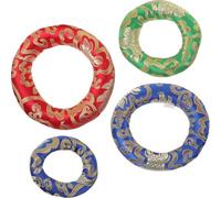 CLISPEED Lot de 4 Coussins pour Bol Chantant Tibétain en Coton, Forme Anneau, 10-16cm, Améliore le Son, pour Contemplation et Yoga Couleur Aléatoire