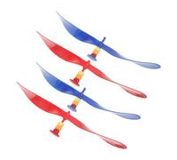 CLISPEED Lot de 4 Hélices Détachables pour Casquette de Baseball, Accessoires en Plastique Léger Rouge et Bleu, Décoration D’hélice de Fête pour Jeux et Événements en Plein Air