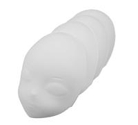 CLISPEED Lot de 4 Masques Blancs Vierges à Peindre Masque Blanc Uni Couvrant Tout le Visage pour Loisirs Créatifs et Déguisements Carnaval Halloween et Bals Masqués