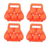 CLISPEED Lot de 4 Pinces à Boules de Neige pour Garçon et Filles D’Hiver Extérieur Plastique Coloré Aléatoire Fabrication Rapide de Boules Rondes Jeu de Neige Couleur Aléatoire