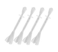 CLISPEED Lot de 4 Tubes à Mèche en Verre 1 CM Tête Diamètre Intérieur 3 MM pour Lampes à Pétrole Bougies et Fondues Mèches en Coton Résistantes pour Cérémonies Ambiance Mariage et