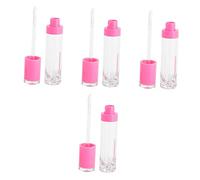 CLISPEED Lot De 4 Tubes De Gloss à Lèvres Vides 8ml Transparents Réutilisables Diy Cosmétiques Maquillage Portable Pour Maquillage Lèvres Usage Quotidien Féminin